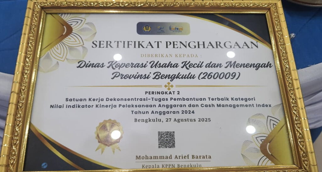 Sertifikat Penghargaan